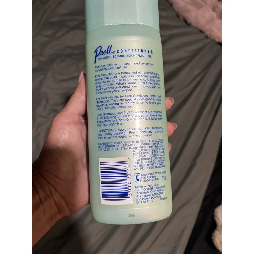 Vintage Prell Conditioner Balanced‎ Formula Normal Hair VTG 1991 Movie Prop